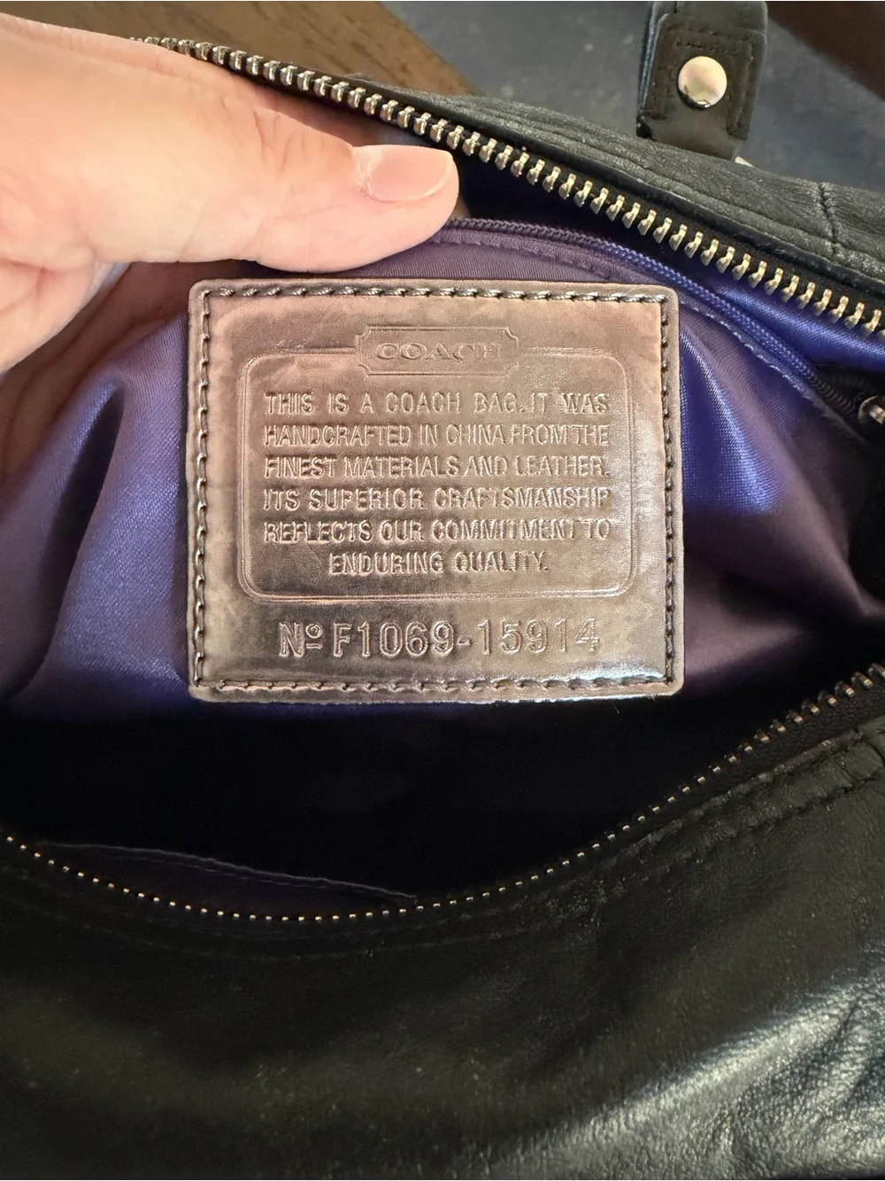 Coach Poppy Y2K Black Distressed Boston Satchel Double One-Shoulder Bag Silver